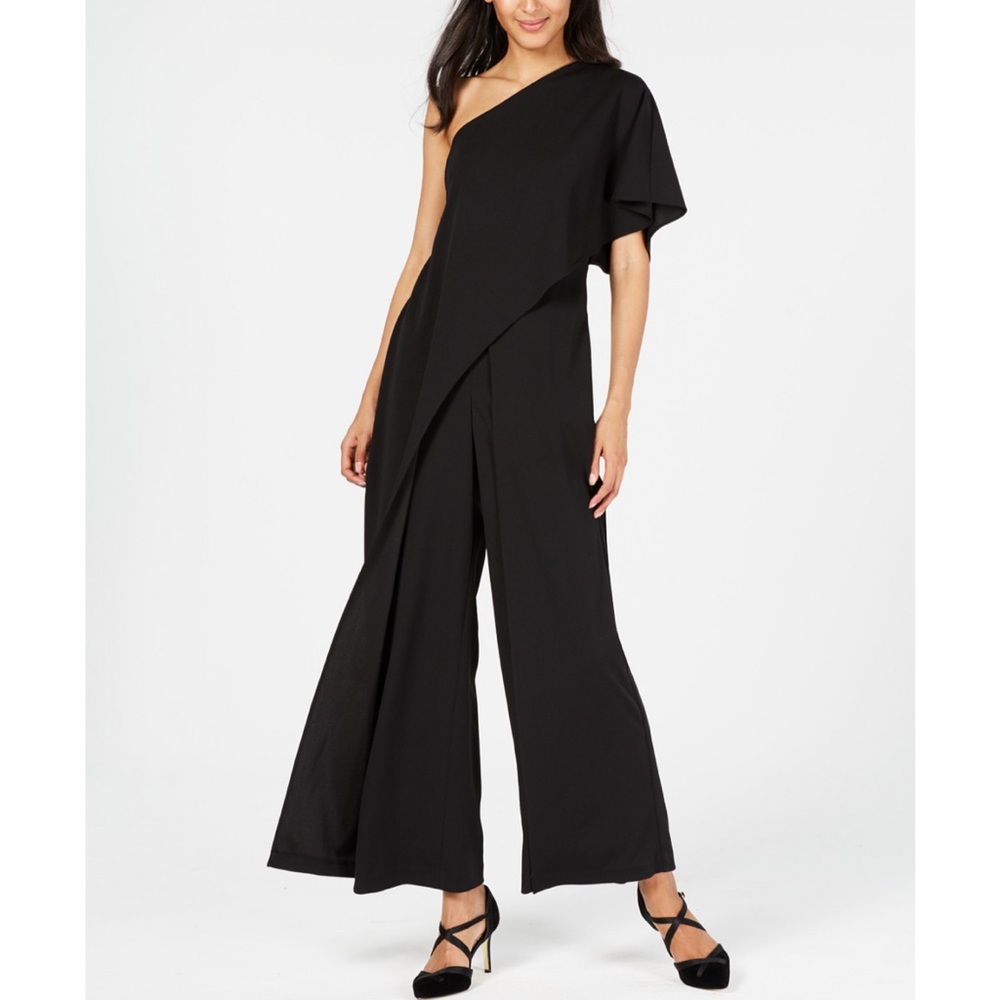Adrianna Papell One-Shoulder Jumpsuit